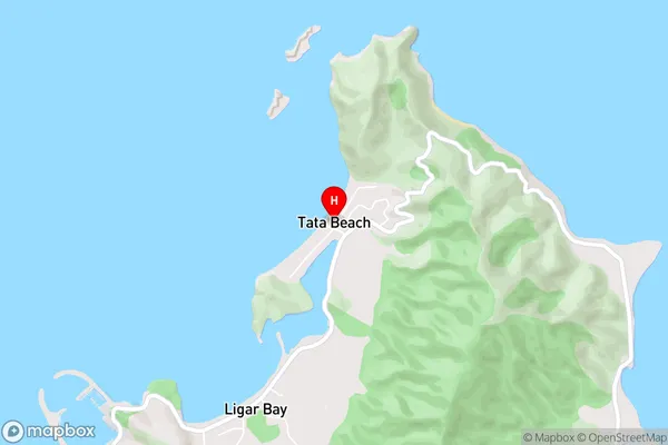 Tata Beach,Tasman Area Map