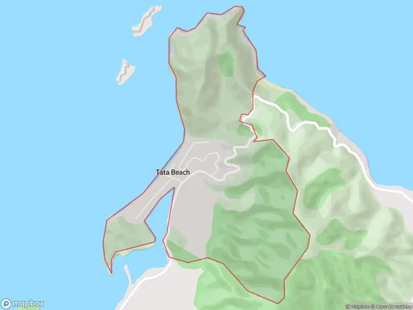 Tata Beach, Tasman Polygon Area Map