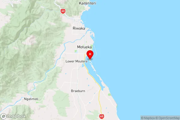 Motueka,Tasman Region Map