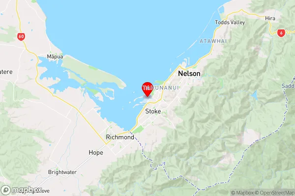 Nelson Airport,Nelson Region Map