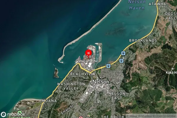 Port Nelson,Nelson Satellite Map