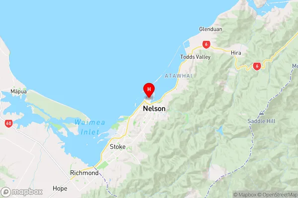 Port Nelson,Nelson Region Map