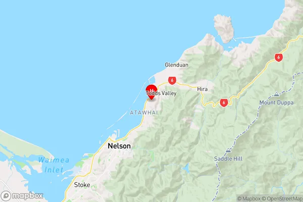 Marybank,Nelson Region Map