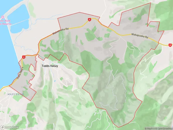 Wakapuaka, Nelson Polygon Area Map