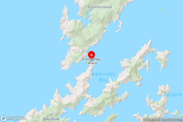 French Pass / Anaru,Marlborough Region Map