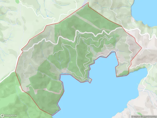 Cissy Bay, Marlborough Polygon Area Map