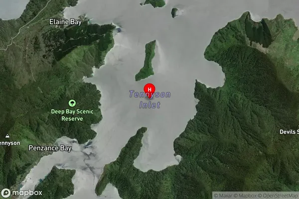 Tennyson Inlet,Marlborough Satellite Map