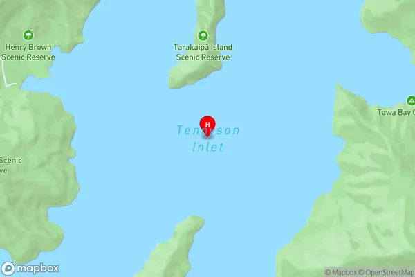 Tennyson Inlet,Marlborough Area Map