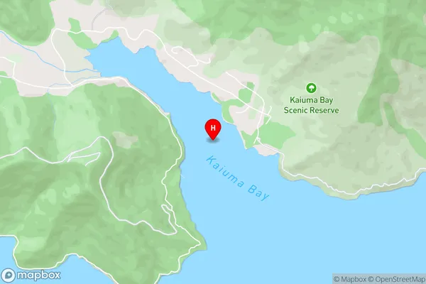 Kaiuma Bay,Marlborough Area Map