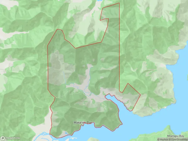 Kaiuma Bay, Marlborough Polygon Area Map