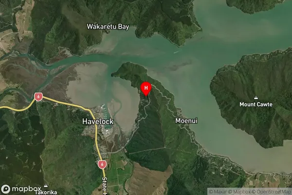 Havelock,Marlborough Satellite Map