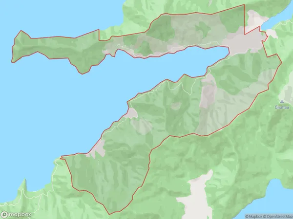 Mahau Sound, Marlborough Polygon Area Map