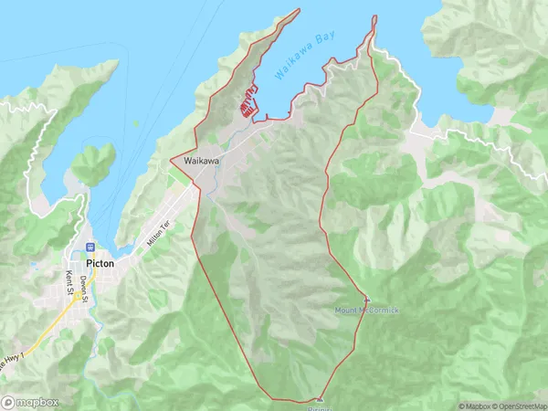 ZipCode 7251 Map for Waikawa