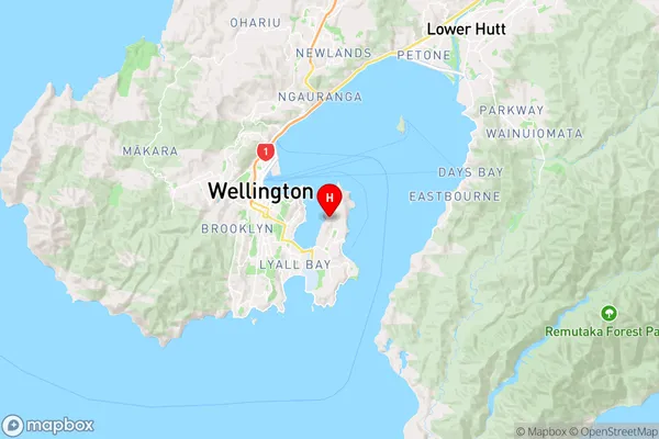 Maupuia,Wellington Region Map