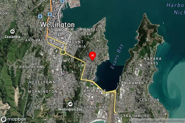 Hataitai,Wellington Satellite Map