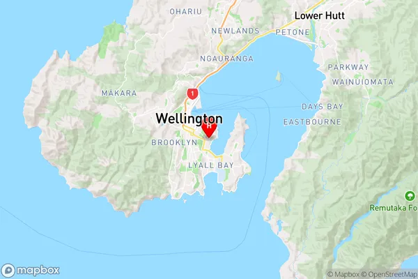 Hataitai,Wellington Region Map