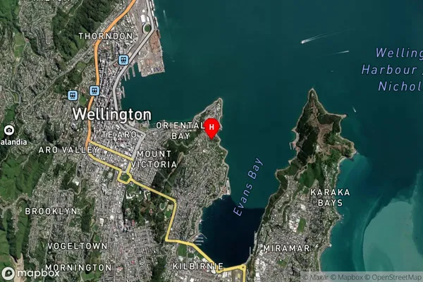 Roseneath,Wellington Satellite Map