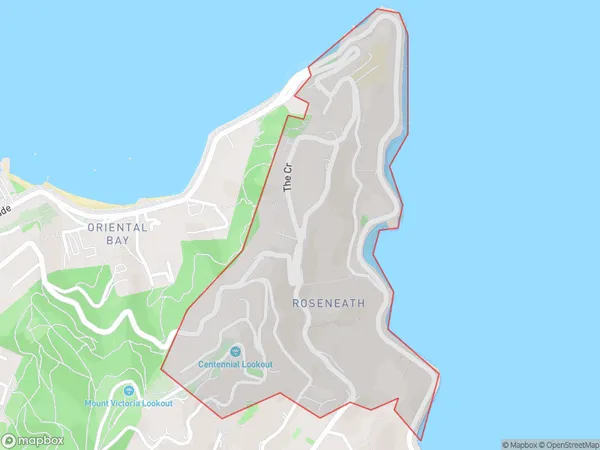 Roseneath, Wellington Polygon Area Map