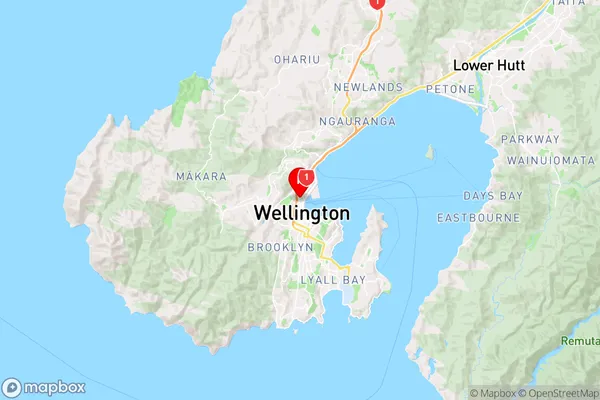 Wellington Central,Wellington Region Map