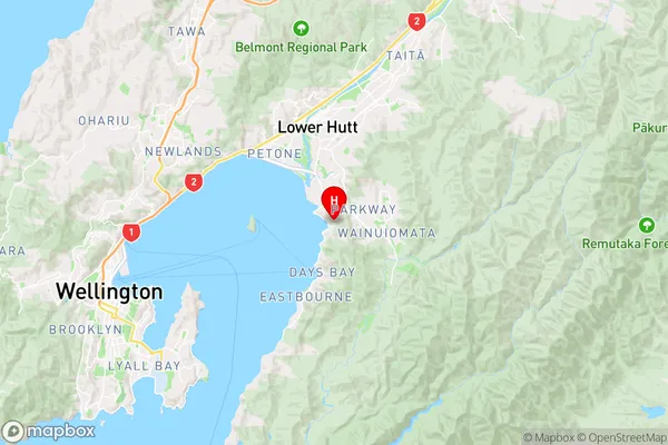 Lowry Bay,Wellington Region Map