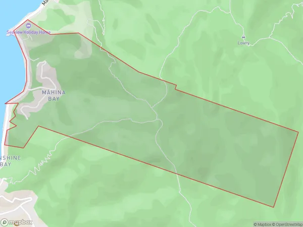 Mahina Bay, Wellington Polygon Area Map