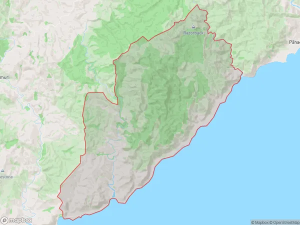 Te Awaiti, Wellington Polygon Area Map