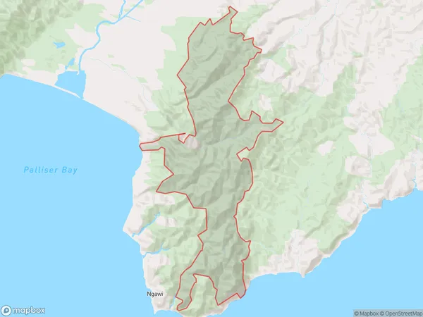 Aorangi Forest Park,  Polygon Area Map
