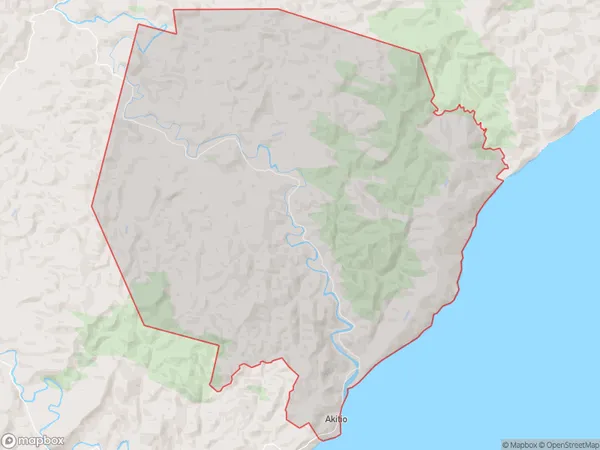 Akitio, Manawatu-Wanganui Polygon Area Map