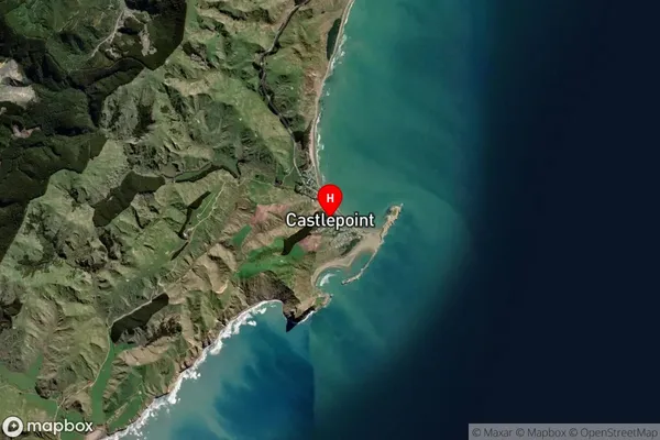 Castlepoint,Wellington Satellite Map