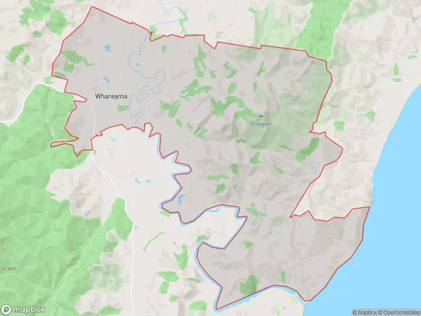 Whareama, Wellington Polygon Area Map