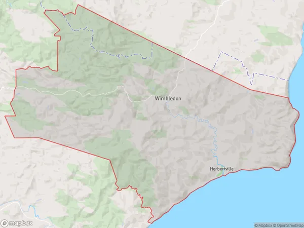 Herbertville, Manawatu-Wanganui Polygon Area Map