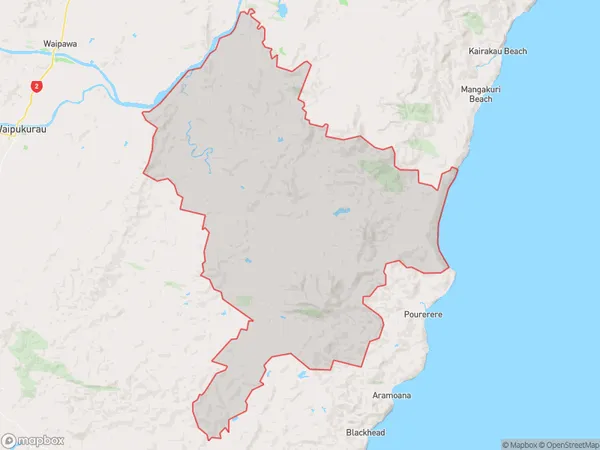 Omakere, Hawke's Bay Polygon Area Map