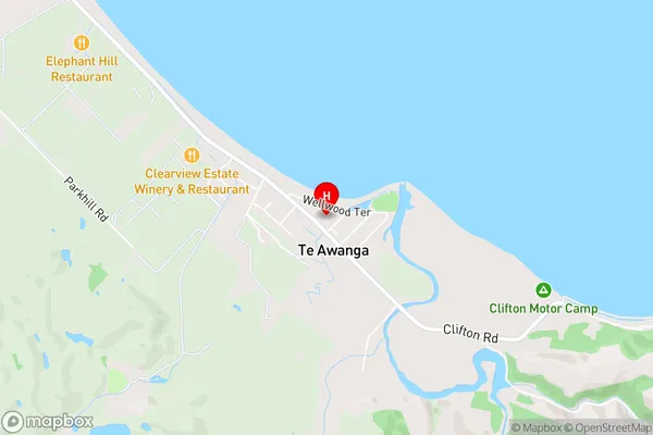 Te Awanga,Hawke's Bay Area Map