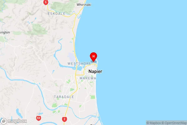 Napier Port,Hawke's Bay Region Map