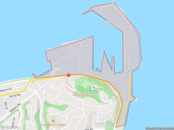 Napier Port, Hawke's Bay Polygon Area Map