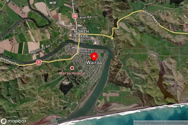 Wairoa,Hawke's Bay Satellite Map