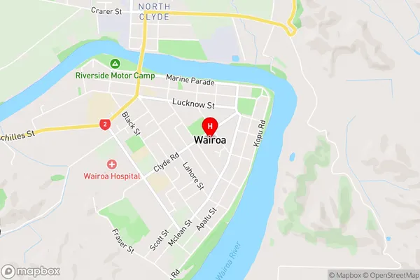 Wairoa,Hawke's Bay Area Map