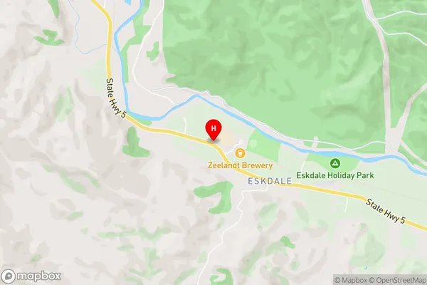 Eskdale,Hawke's Bay Area Map