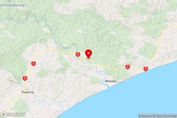 Raupunga,Hawke's Bay Region Map