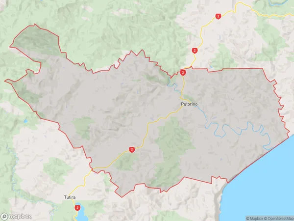 Putorino, Hawke's Bay Polygon Area Map