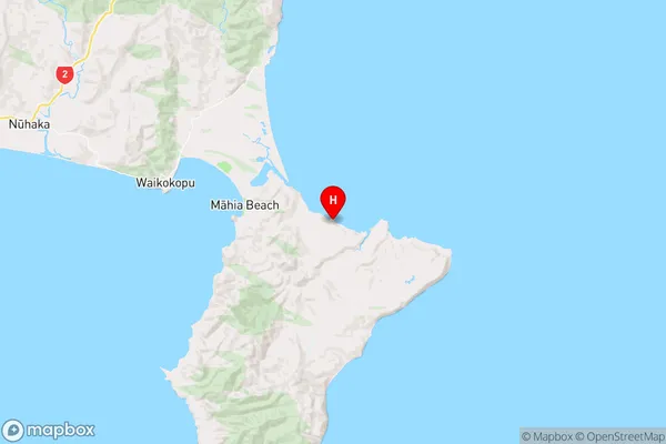 Mahia,Hawke's Bay Region Map