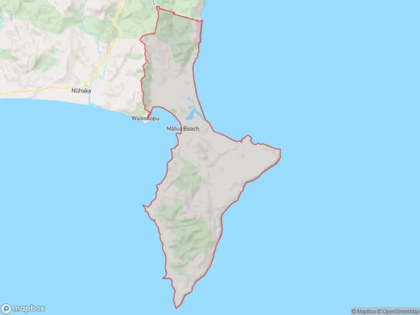 Mahia, Hawke's Bay Polygon Area Map