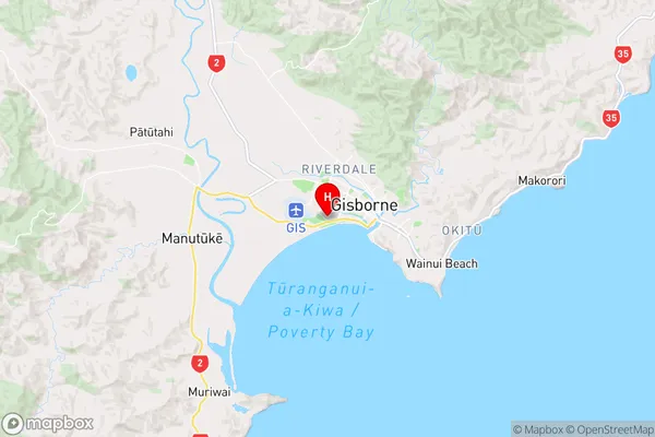 Awapuni,Gisborne Region Map