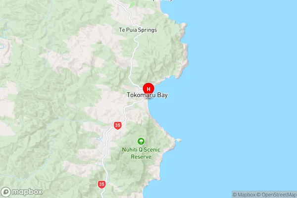 Tokomaru Bay,Gisborne Region Map