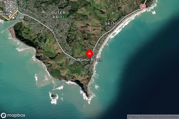 Wainui,Gisborne Satellite Map