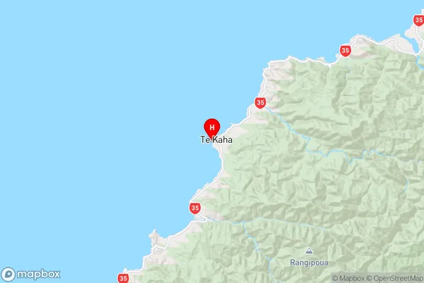 Te Kaha,Bay of Plenty Region Map