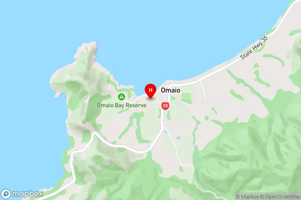 Omaio,Bay of Plenty Area Map