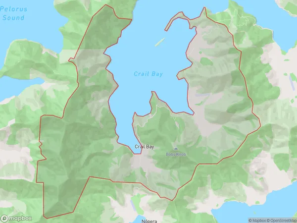 Crail Bay, Marlborough Polygon Area Map