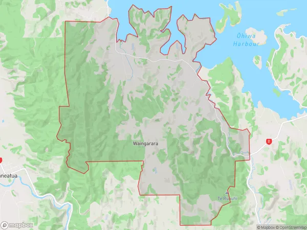 Wainui, Bay of Plenty Polygon Area Map