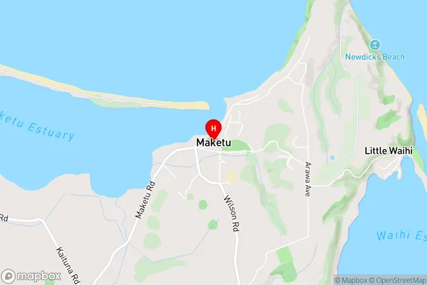 Maketu,Bay of Plenty Area Map